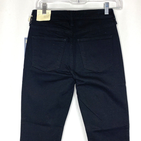 Universal Thread Womens Black Jeans Size 0 25R High Rise Slim Straight - Picture 7 of 11